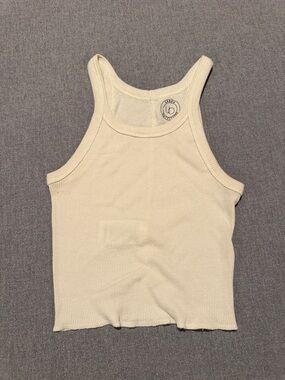 Urban Outfitters Cream crop tank top